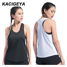 Load image into Gallery viewer, Yoga Top Vest Quick Dry Workout Sport Fitness Women Sport Shirt Sexy Backless Female Sleeveless Yoga Running T Shirts