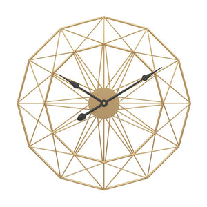 Unique Nordic Iron Art Hanging Wall Clock Modern Mute Clocks Large Clocks For Living Room Mediterranean Style Home Decor 60cm