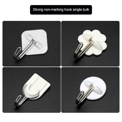 Strong Self Adhesive Bathroom Wall Door Holder Hook Hanger Sticky Hooks Organization Household Kitchen Storage Supplies