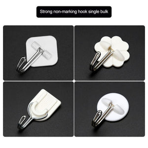 Strong Self Adhesive Bathroom Wall Door Holder Hook Hanger Sticky Hooks Organization Household Kitchen Storage Supplies